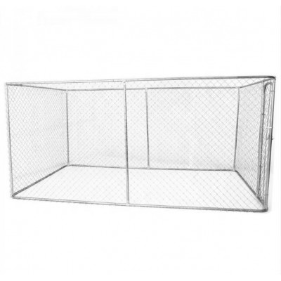 Dog Kennel Pet Playpen Chain Link Exercise Pen 1.5X4.5x2.2m with roof